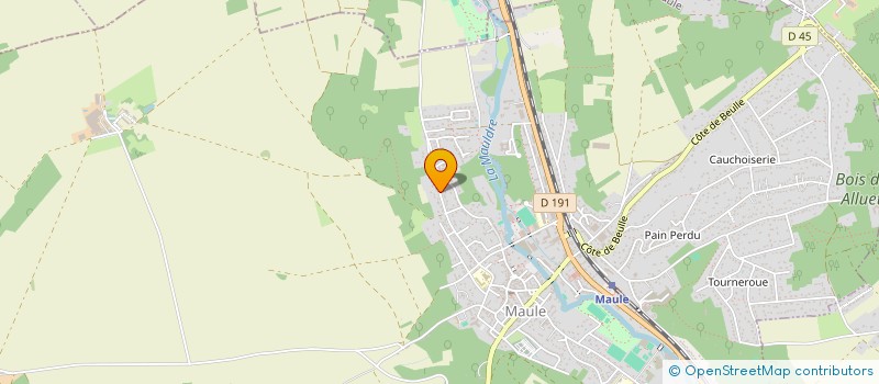 localisation de l'entreprise MONSIEUR REGIS TANGUY  MAULE