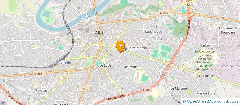 localisation de l'entreprise MONSIEUR REGIS TESSON à ALBI