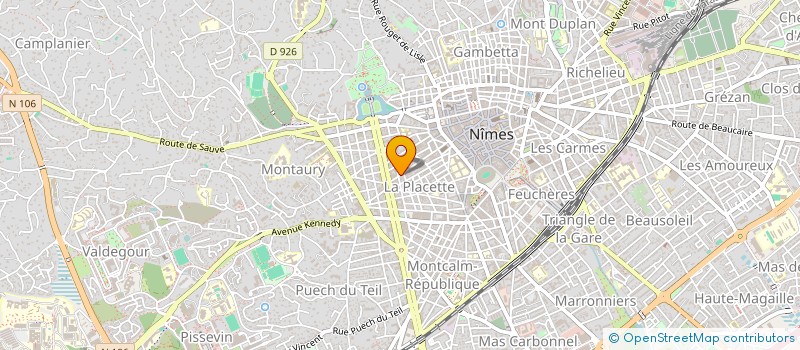 localisation de l'entreprise MONSIEUR REGIS THIBAUD  NIMES