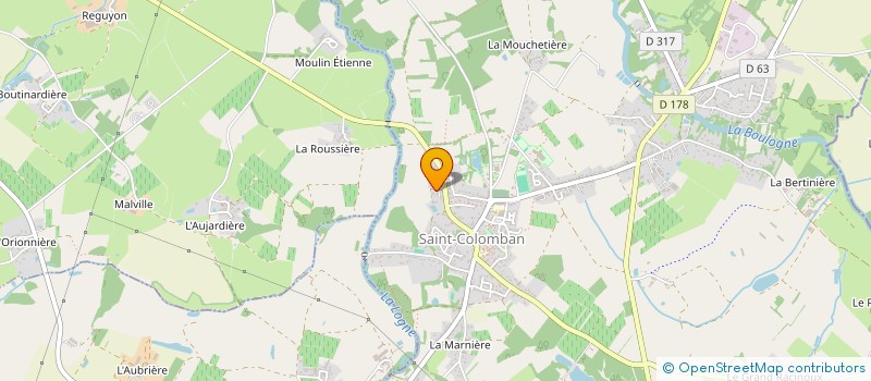 localisation de l'entreprise MONSIEUR REGIS THIBAUD  SAINT-COLOMBAN