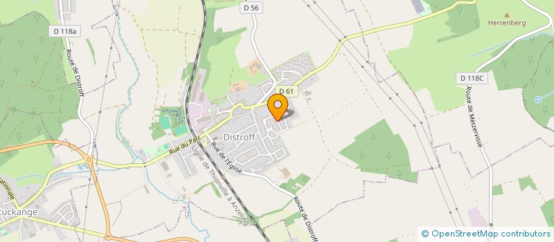 localisation de l'entreprise MONSIEUR REGIS THIRIAT  DISTROFF