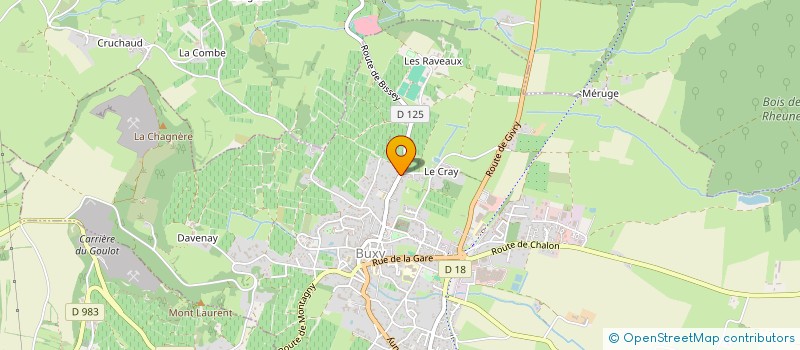 localisation de l'entreprise MONSIEUR REGIS THOMAS  BUXY