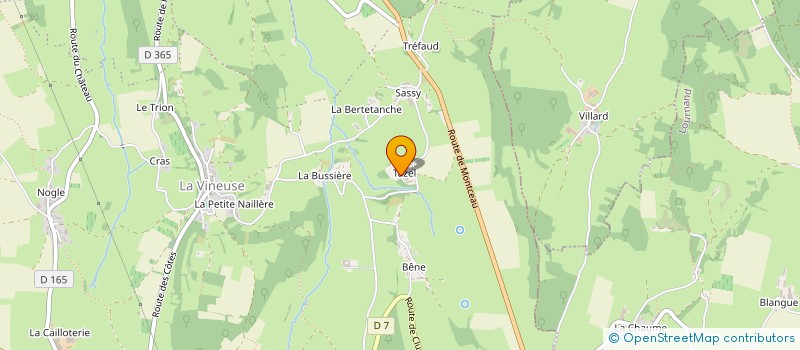 localisation de l'entreprise MONSIEUR REGIS THORIN à LA VINEUSE SUR FREGANDE