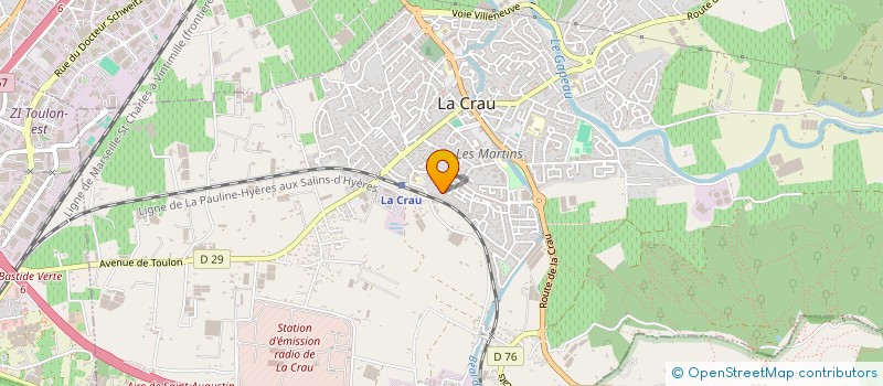 localisation de l'entreprise MONSIEUR REGIS THURILLAT à LA VALETTE-DU-VAR