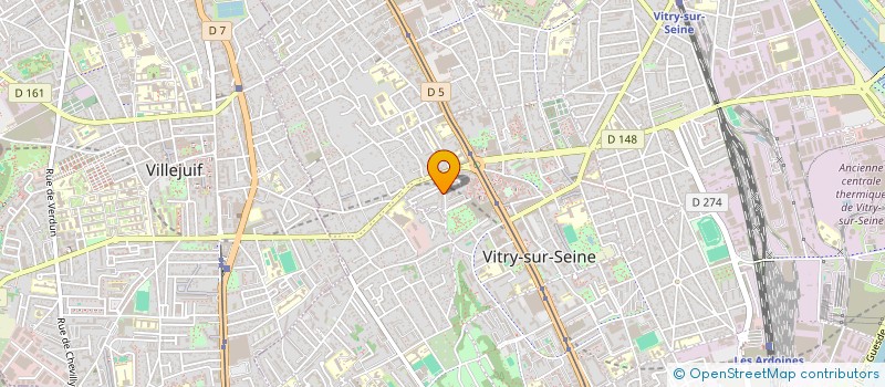 localisation de l'entreprise MONSIEUR REGIS TIERCELIN à VITRY-SUR-SEINE
