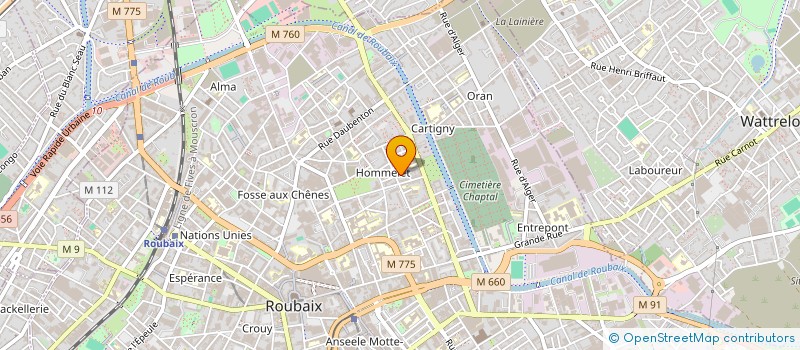 localisation de l'entreprise MONSIEUR REGIS TOCK  ROUBAIX