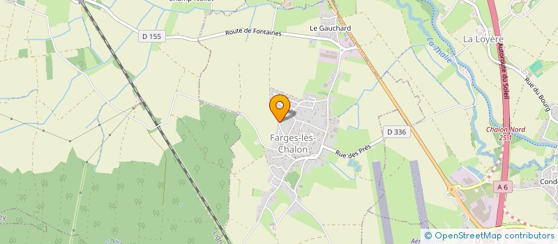 localisation de l'entreprise MONSIEUR REGIS TOTI  FARGES-LES-CHALON