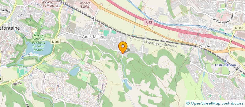 localisation de l'entreprise MONSIEUR REGIS TOURTET  VAULX-MILIEU