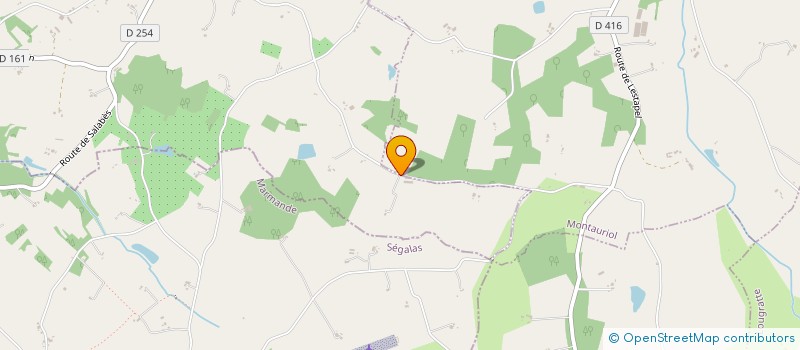 localisation de l'entreprise MONSIEUR REGIS TREUIL  SERIGNAC-PEBOUDOU