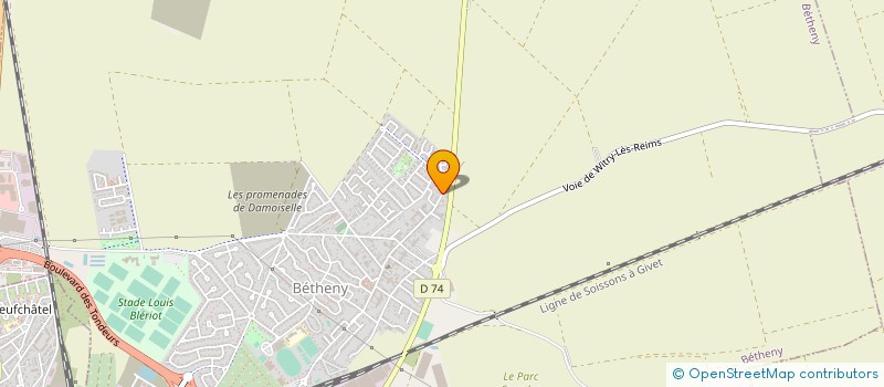 localisation de l'entreprise MONSIEUR REGIS VAILLANT  BETHENY