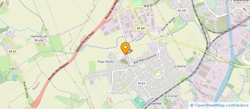 localisation de l'entreprise MONSIEUR REGIS VALDES  SANTES