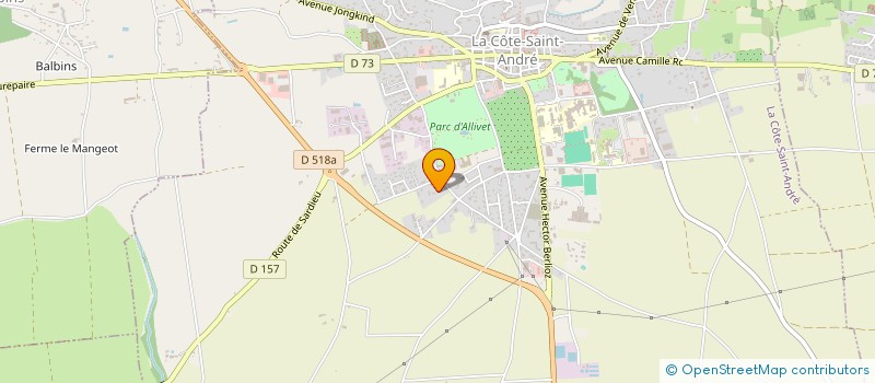 localisation de l'entreprise MONSIEUR REGIS VALENTIN  LA COTE-SAINT-ANDRE