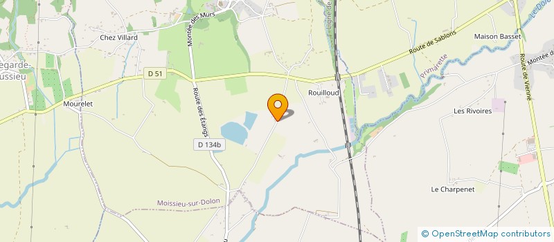localisation de l'entreprise MONSIEUR REGIS VALLET  MOISSIEU-SUR-DOLON