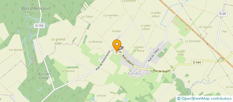 localisation de l'entreprise MONSIEUR REGIS VALOIS  CANDOR