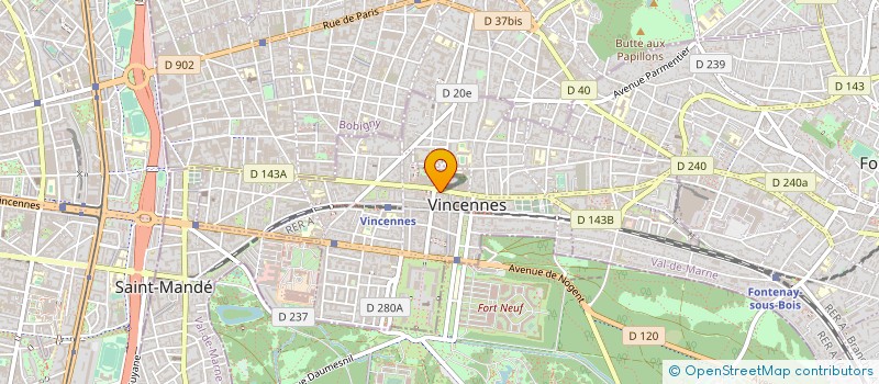 localisation de l'entreprise MONSIEUR REGIS VICTOR à VINCENNES