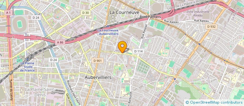 localisation de l'entreprise MONSIEUR REGIS VIDAL  AUBERVILLIERS