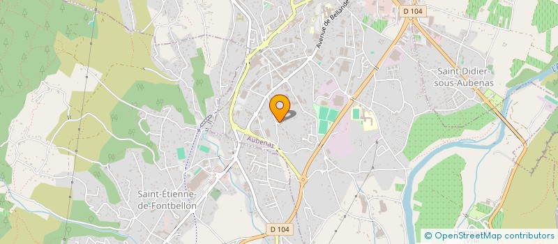 localisation de l'entreprise MONSIEUR REGIS VIDAL à AUBENAS