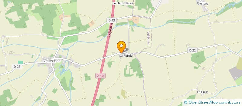 localisation de l'entreprise MONSIEUR REGIS VIGNAUD  VELLECHES