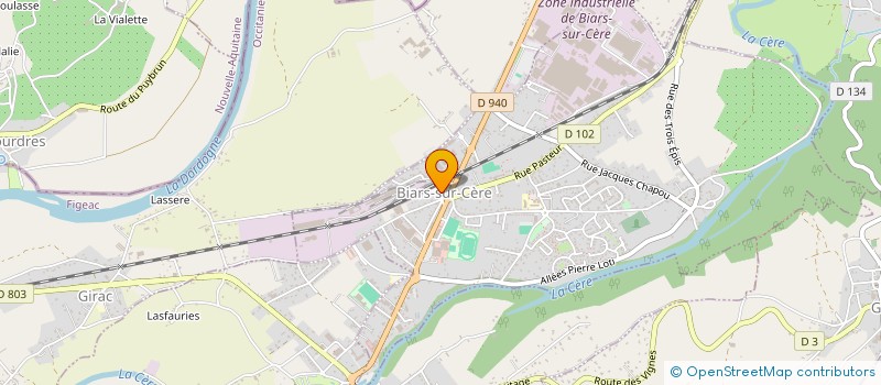 localisation de l'entreprise MONSIEUR REGIS VINATIER à BIARS-SUR-CERE