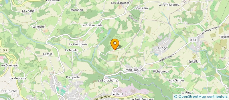 localisation de l'entreprise MONSIEUR REGIS VINCENT  PELUSSIN