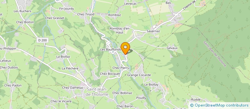 localisation de l'entreprise MONSIEUR REGIS VUAGNOUX à SAINT-JEAN-DE-THOLOME