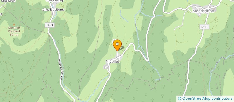 localisation de l'entreprise MONSIEUR REGIS WOZNIAK  NIVOLLET-MONTGRIFFON