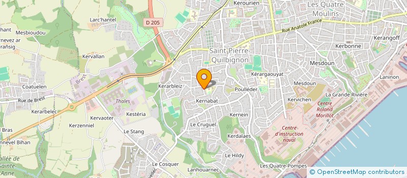 localisation de l'entreprise MONSIEUR REGIS YAO  BREST