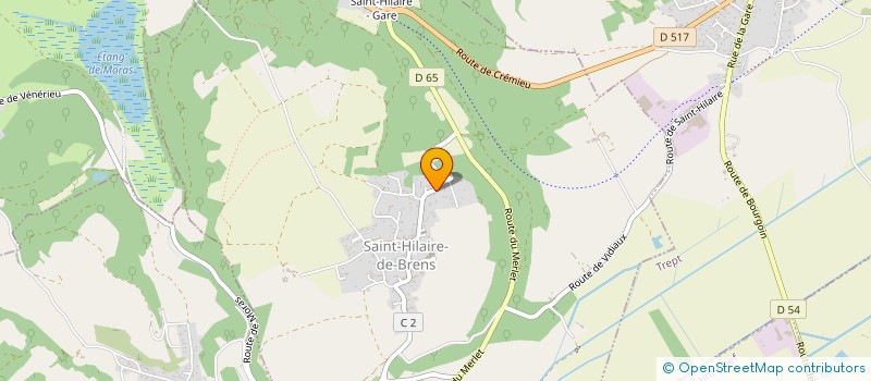 localisation de l'entreprise MONSIEUR REGIS YVRARD  SAINT-HILAIRE-DE-BRENS