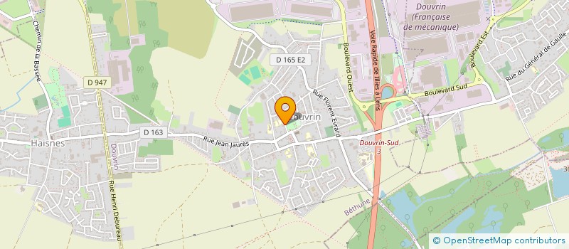 localisation de l'entreprise MONSIEUR REGNIER ALEXANDRE  DOUVRIN