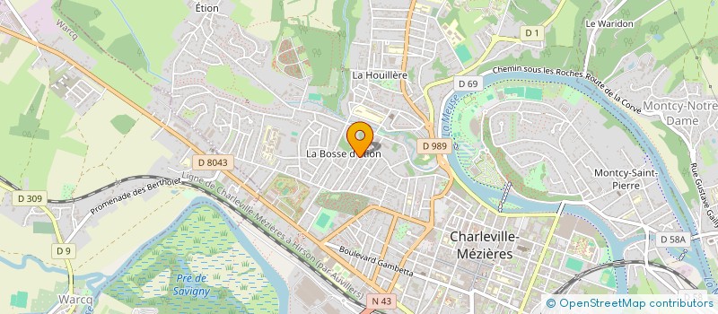 localisation de l'entreprise MONSIEUR REHANE AISSAOUI  CHARLEVILLE-MEZIERES