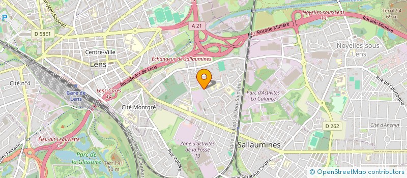 localisation de l'entreprise MONSIEUR REHANE AMEUR  SALLAUMINES