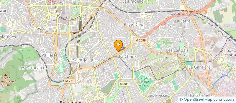 localisation de l'entreprise MONSIEUR REIC SARDET  CLERMONT-FERRAND