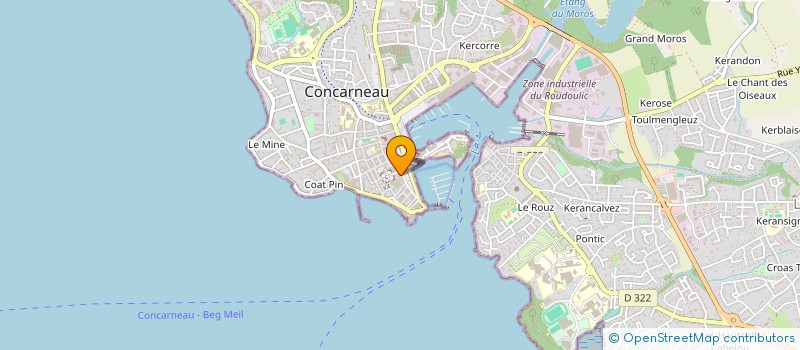 localisation de l'entreprise MONSIEUR REINALD CONDE  CONCARNEAU