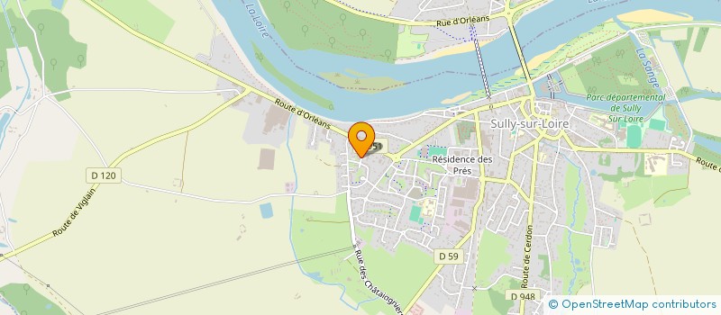localisation de l'entreprise MONSIEUR REINHALD LAMACQUE à SULLY-SUR-LOIRE