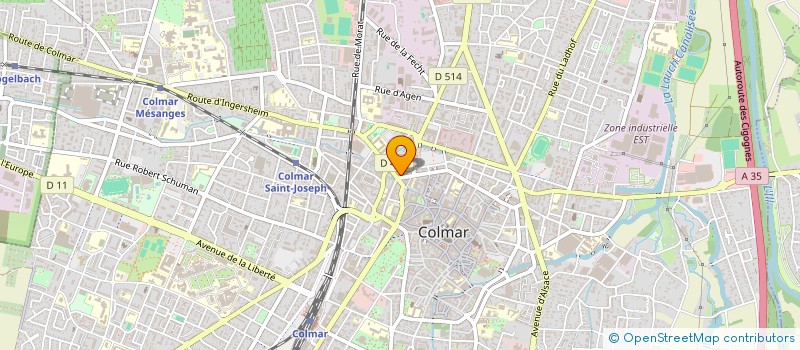 localisation de l'entreprise MONSIEUR REINIER MEYER  COLMAR