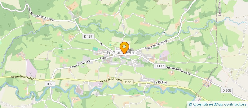 localisation de l'entreprise MONSIEUR REINOLD LENFANT  LE GRAND-SERRE