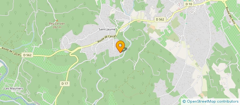localisation de l'entreprise MONSIEUR REINOUT SENEPART à LORGUES