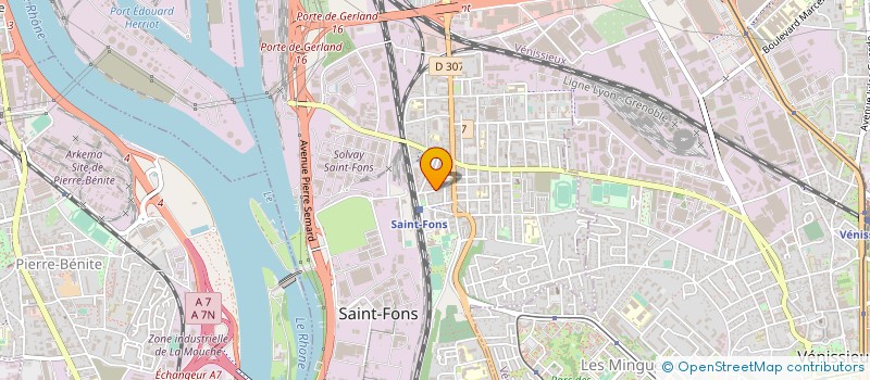 localisation de l'entreprise MONSIEUR REISSA KADRI  VENISSIEUX