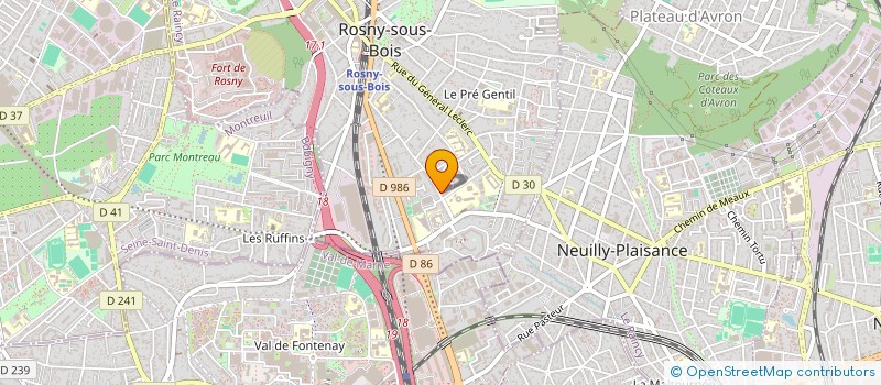 localisation de l'entreprise MONSIEUR REMI ABOULFARAJ à ROSNY-SOUS-BOIS