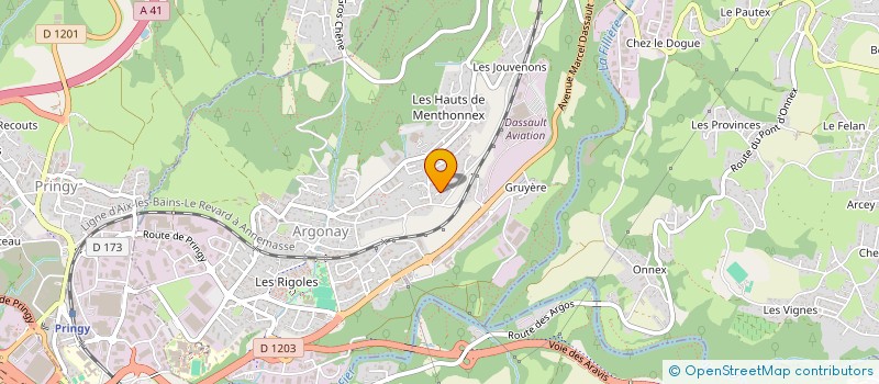 localisation de l'entreprise MONSIEUR REMI AMOURETTE  ARGONAY