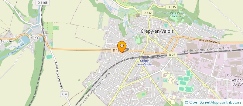 localisation de l'entreprise MONSIEUR REMI AUBERT  CREPY-EN-VALOIS