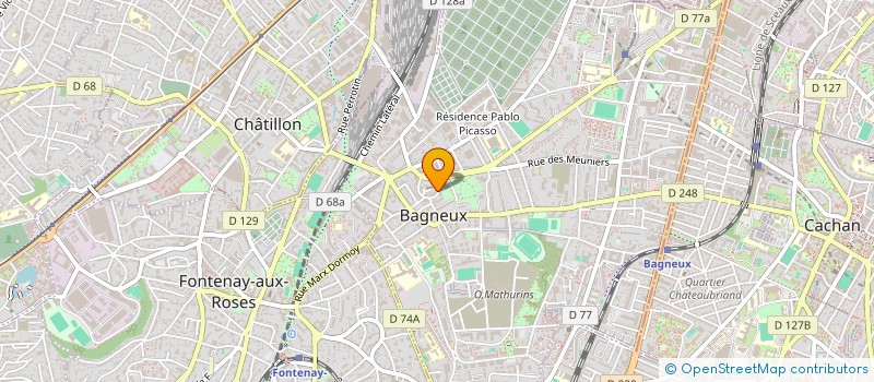 localisation de l'entreprise MONSIEUR REMI AUDRAIN à BAGNEUX