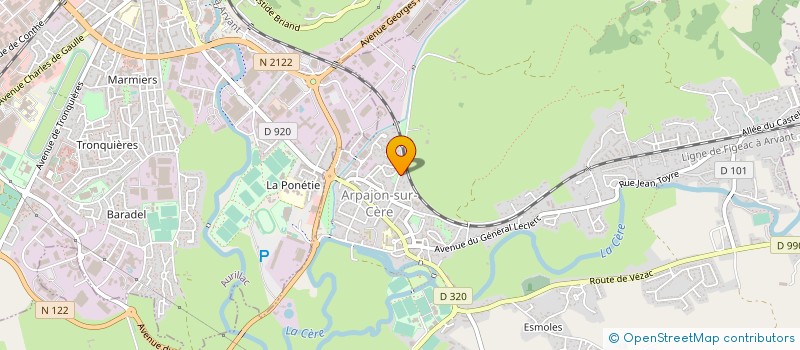 localisation de l'entreprise MONSIEUR REMI BARBIER à ARPAJON-SUR-CERE