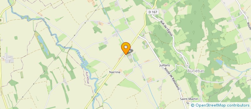 localisation de l'entreprise MONSIEUR REMI BARRAILLER  AURIEBAT