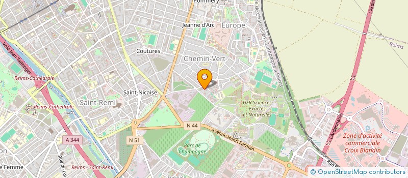 localisation de l'entreprise MONSIEUR REMI BASGHINI à REIMS