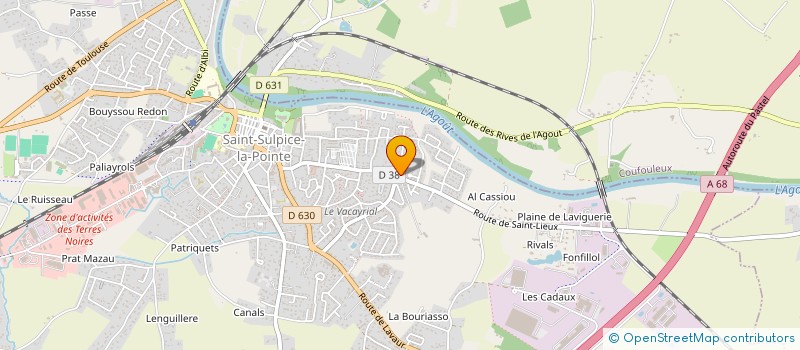localisation de l'entreprise MONSIEUR REMI BAUGUIL à SAINT-SULPICE-LA-POINTE