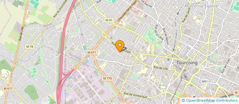 localisation de l'entreprise MONSIEUR REMI BEAURAIN  TOURCOING