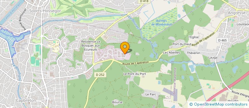 localisation de l'entreprise MONSIEUR REMI BEDORA  CAPBRETON