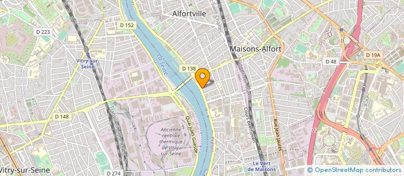 localisation de l'entreprise MONSIEUR REMI BELAIR à ALFORTVILLE