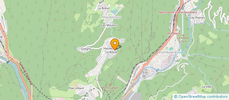 localisation de l'entreprise MONSIEUR REMI BELLENGIER  HAUTECOUR